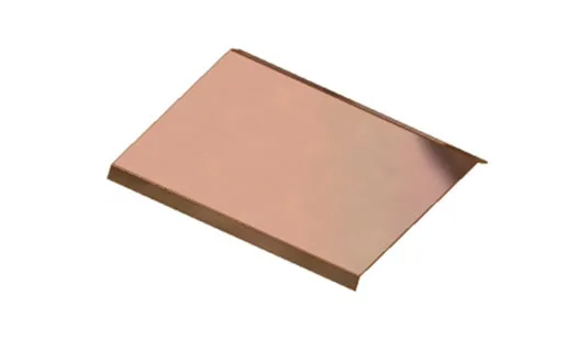 Formed through-wall coping flashing piece