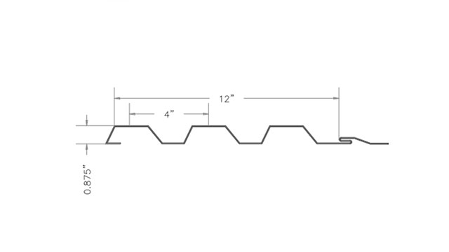 AMP Wave 12-3 profile drawing with coverage dimensions